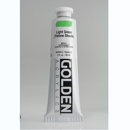 Golden, Heavy Body, Acrylic, Paint, 2oz, Light Green (Yellow Shade)